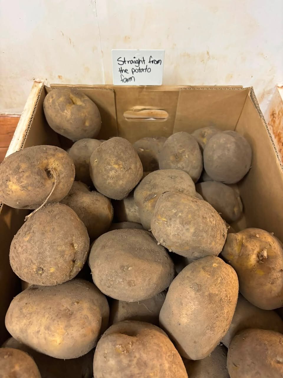 Fresh potatoes straight from the potato farm at Giru Convenience